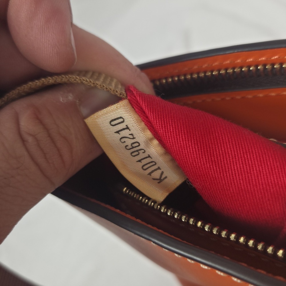 Dooney & Bourke "MILA" Pumpkin Color/Large Leather Tote Bag With Dust Cover - Picture 15 of 16